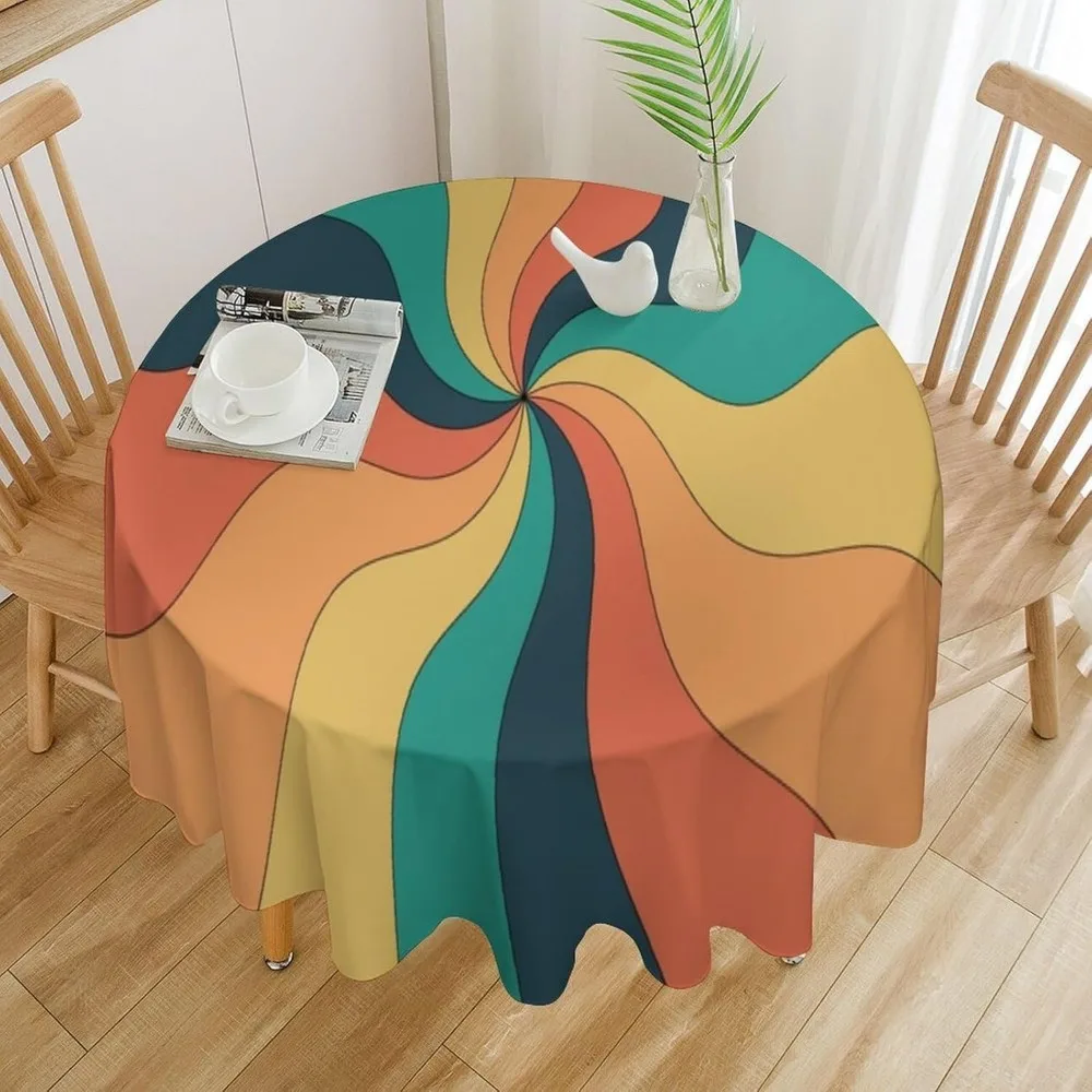Retro Groovy Swirl Round Table - Century Textile & Sewing Supply Avenue C North Saskatoon Sk 评论和价格