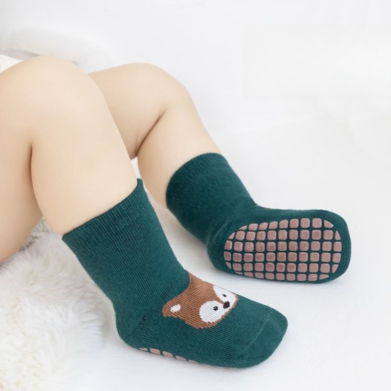 Baby Anti Slip Floor Socks Cot - Gripper Foot Walking 评论和价格