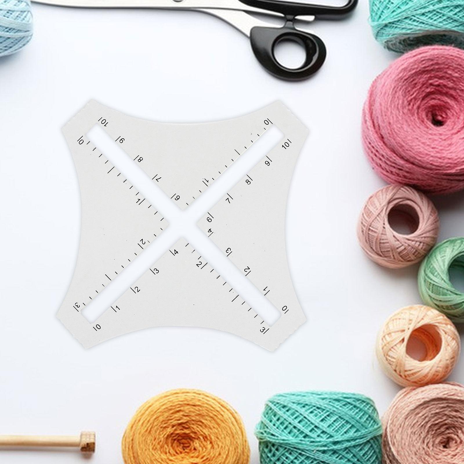Transparent Acrylic Knitting D - Sewing Gauge Ruler 评论和价格