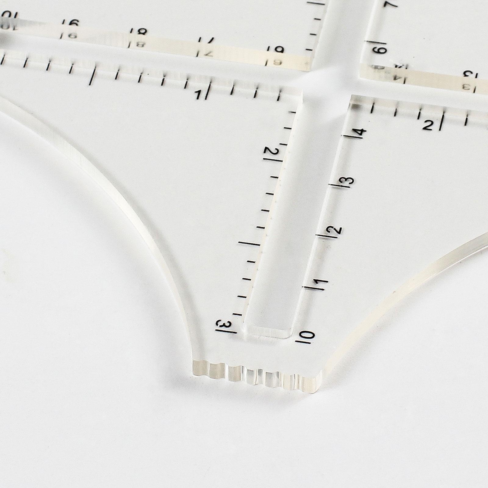 Transparent Acrylic Knitting D - Sewing Gauge Ruler 评论和价格