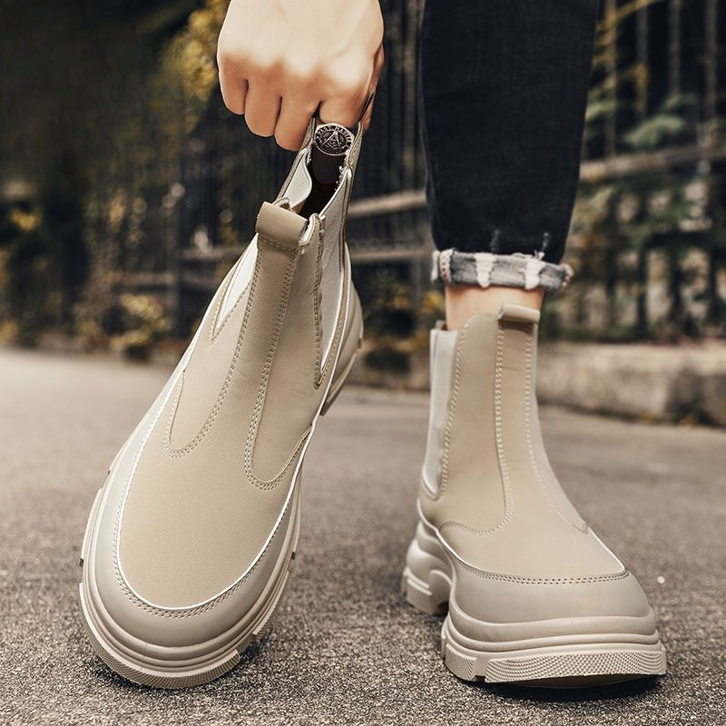 Men's High Cut Boots British S - Sewing Latex 评论和价格