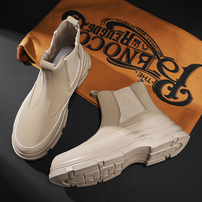 Men's High Cut Boots British S - Sewing Latex 评论和价格