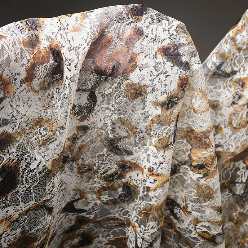 50Cm Retro French Lace Print C - Sewing Batik Fabric 评论和价格